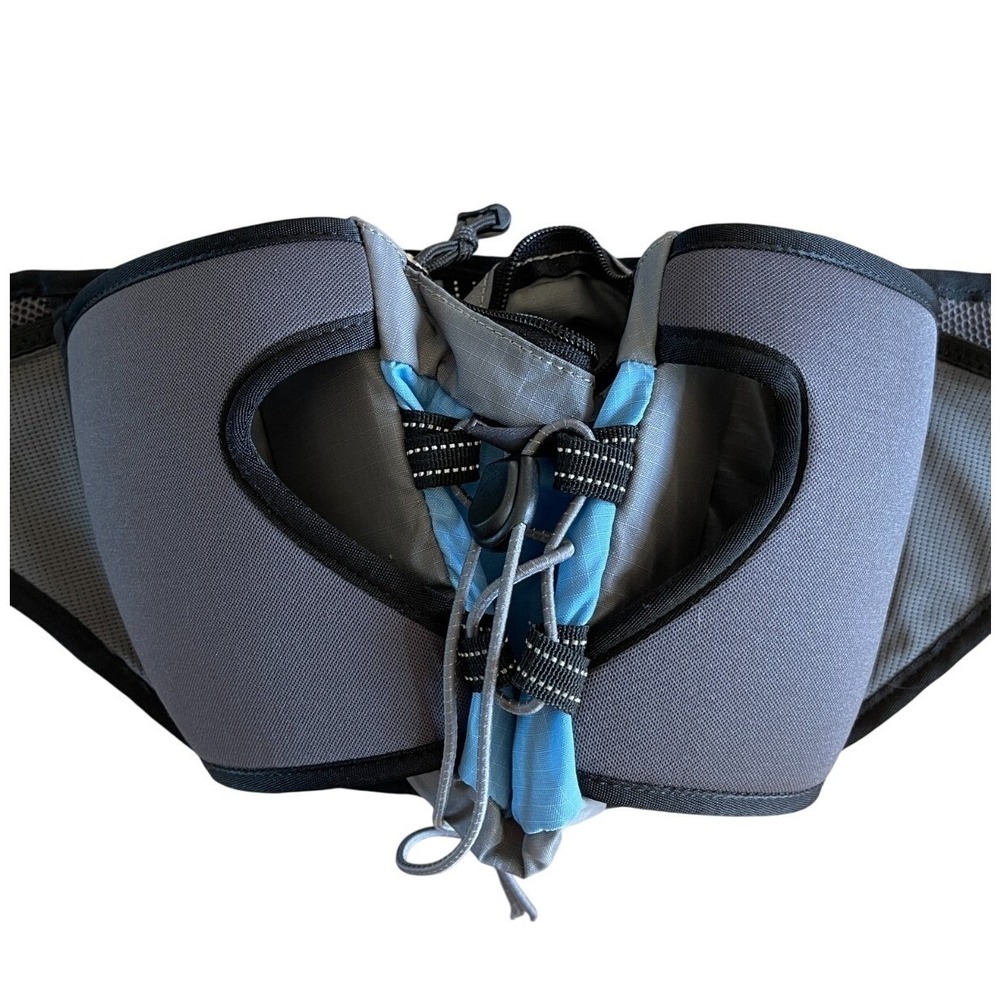 REI Co-Op Blue Adjustable Strap Zip Pockets Double Shot Hydration Waist Pack